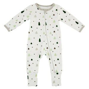 Stephan Baby Winter Wonderland Cozy Romper in Grey Trees NWT 6-12M